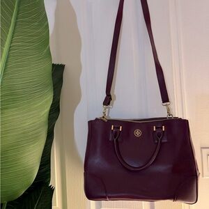 Tory Burch Tote - Plum / Purple, Authentic, Real Leather